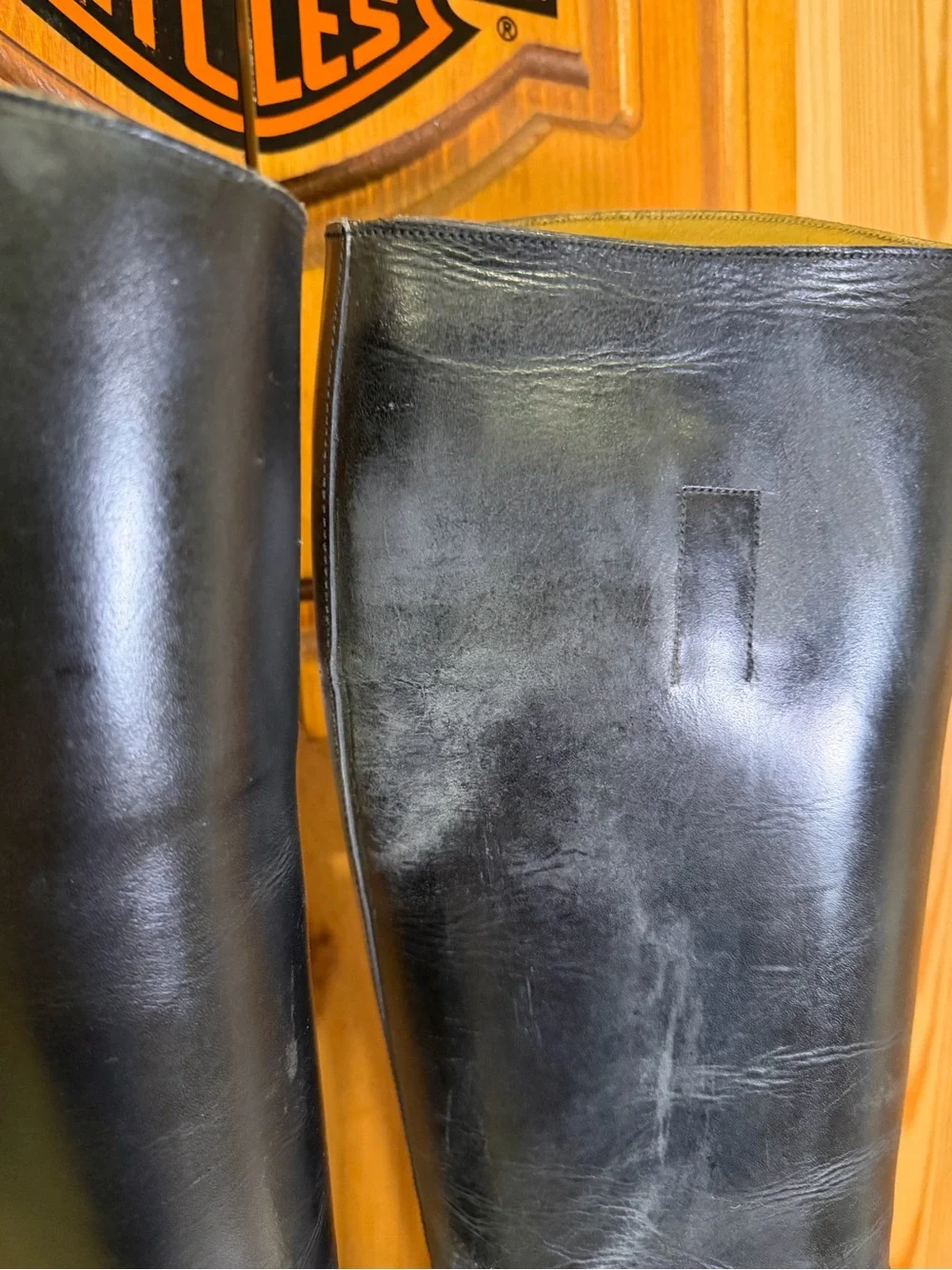 Marlbough Black Over-the-Knee Leather Riding Boots size 10D